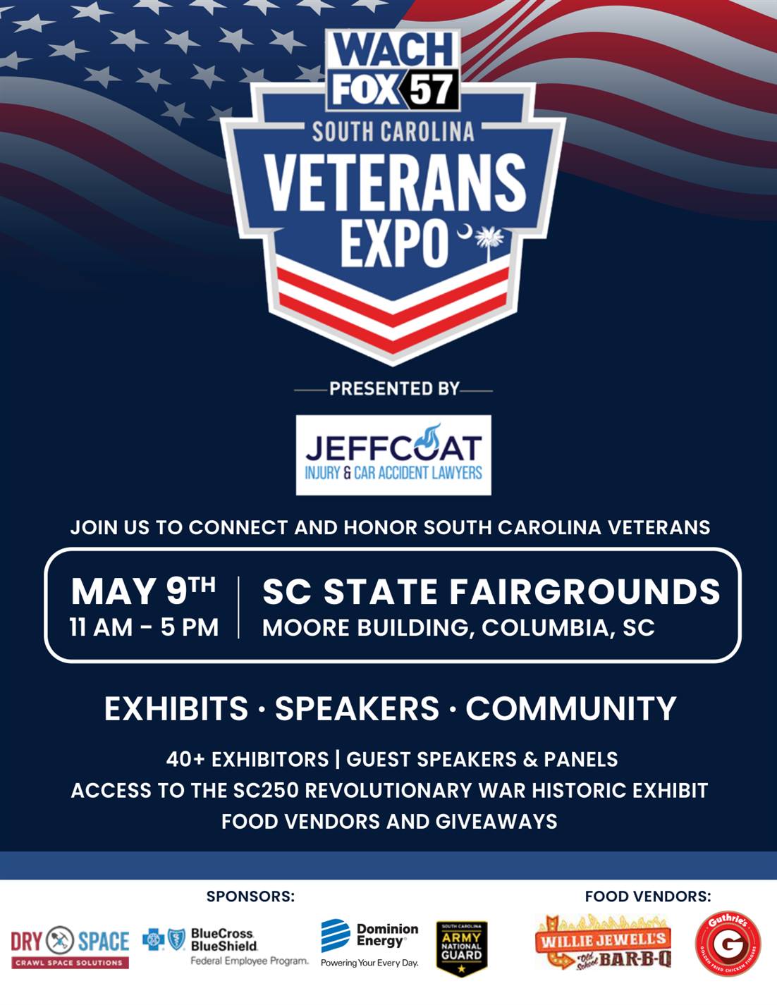 South Carolina Veterans Expo event poster graphic